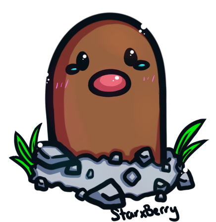 Diglett Dmap By Starxberry On Deviantart - Illustration (450x506)