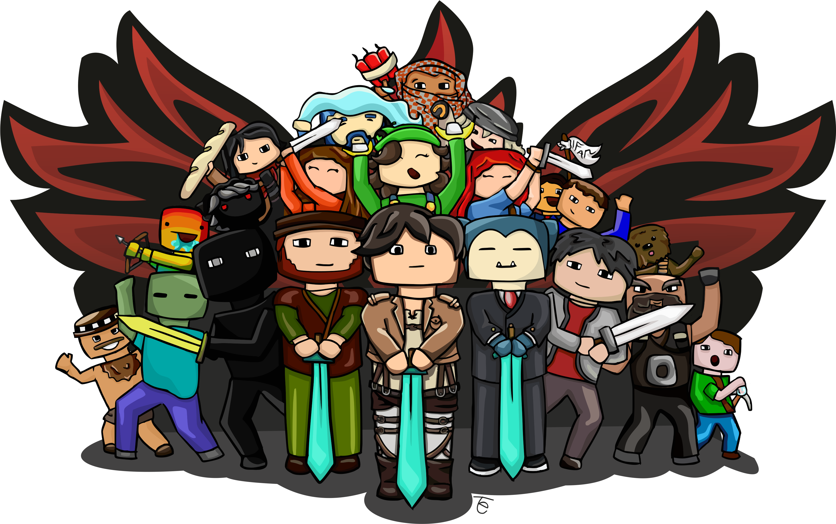 Pcwhile - Minecraft (3500x2737)