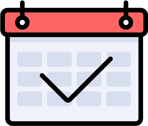 Line Angle Clip Art - Calendar (512x512)