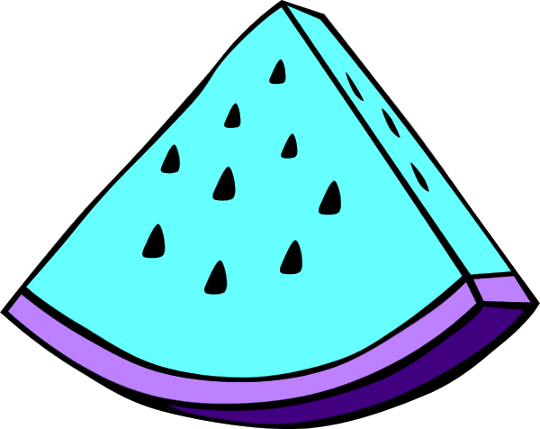 Watermelon Slice Watermelon Clip Art Watermelon Clipart - Clip Art Of Fruit Black And White (600x476)