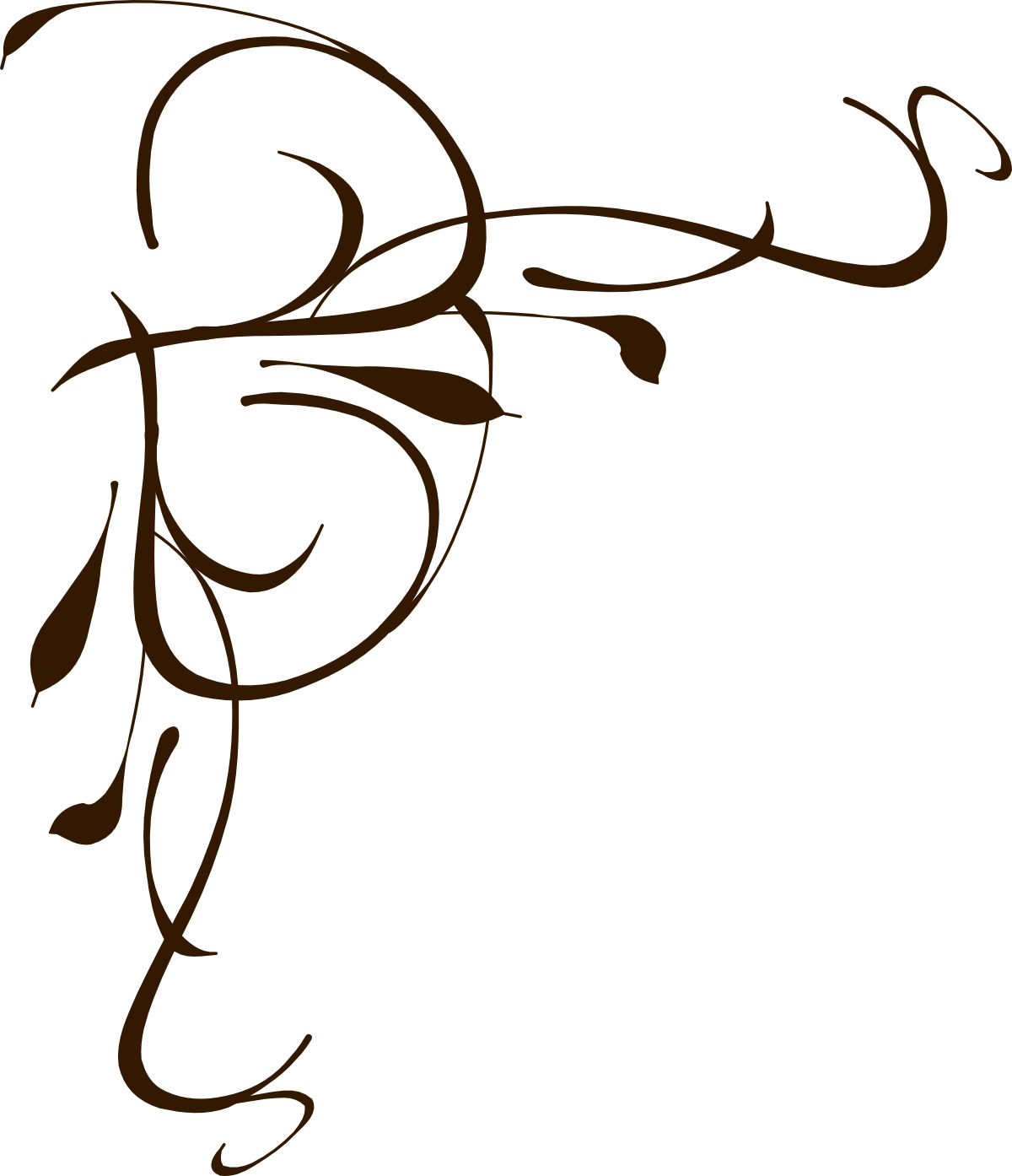 Corner Border Clipart - Microsoft Word Corner Border (1200x1394)