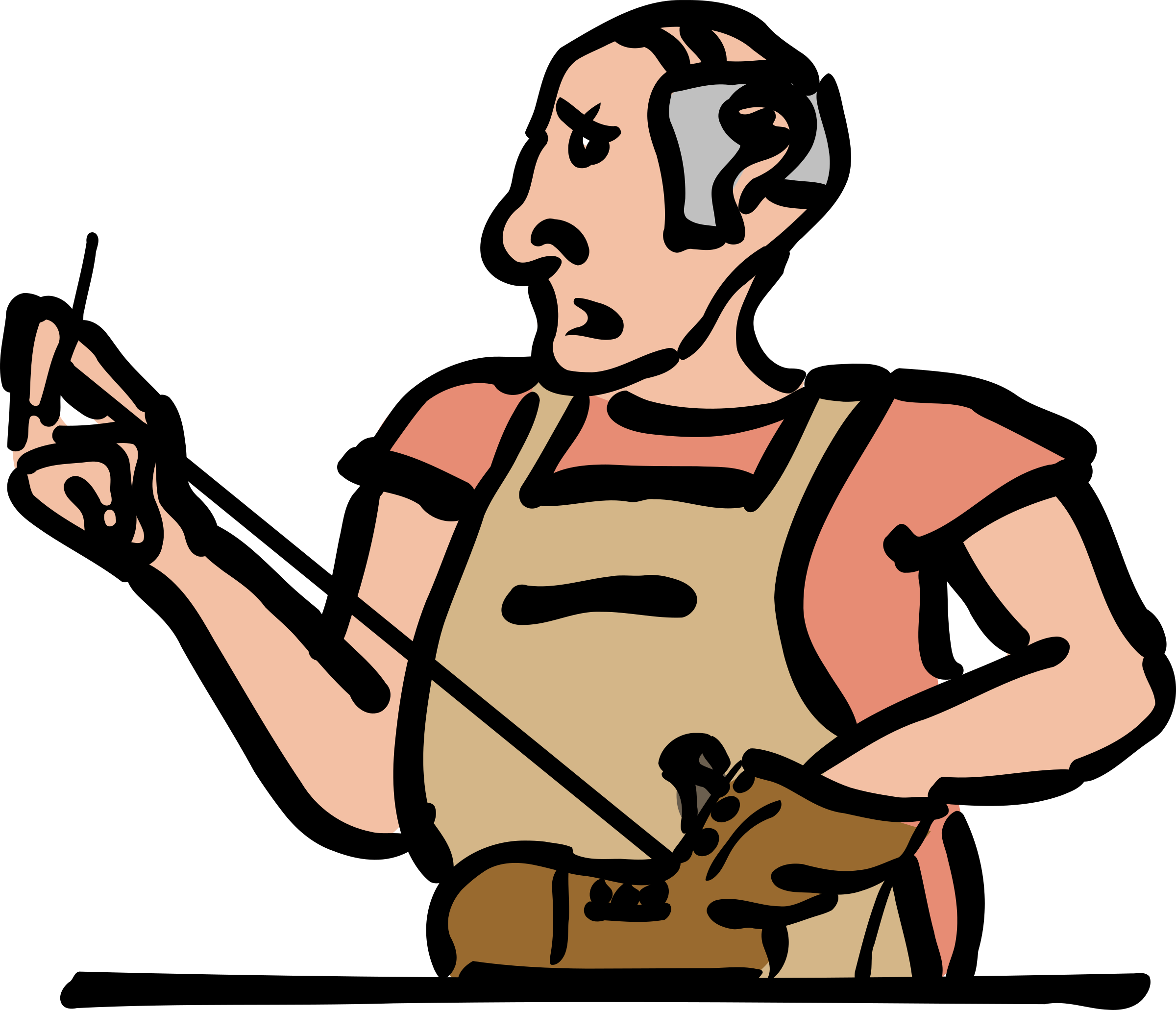Big Image - Shoemaker Clipart (2400x2061)