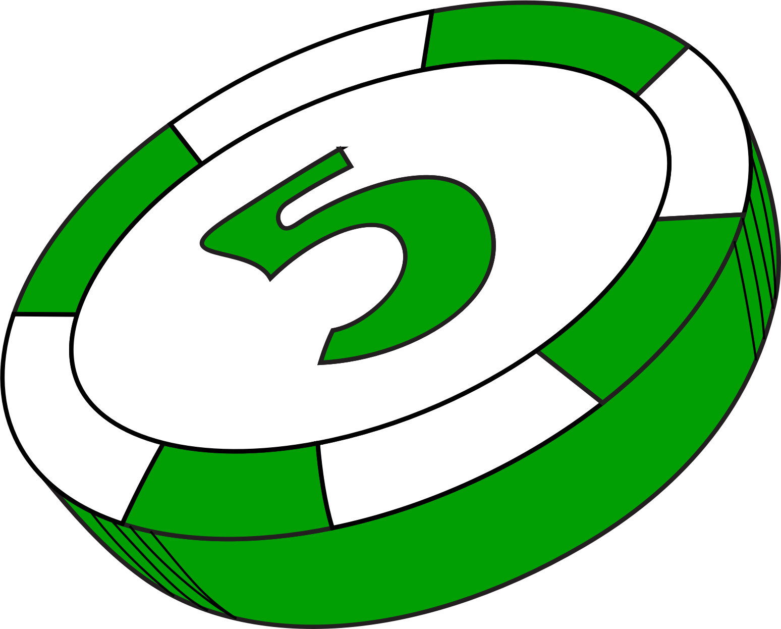 Vector Clip Art - Casino Token (932x750)