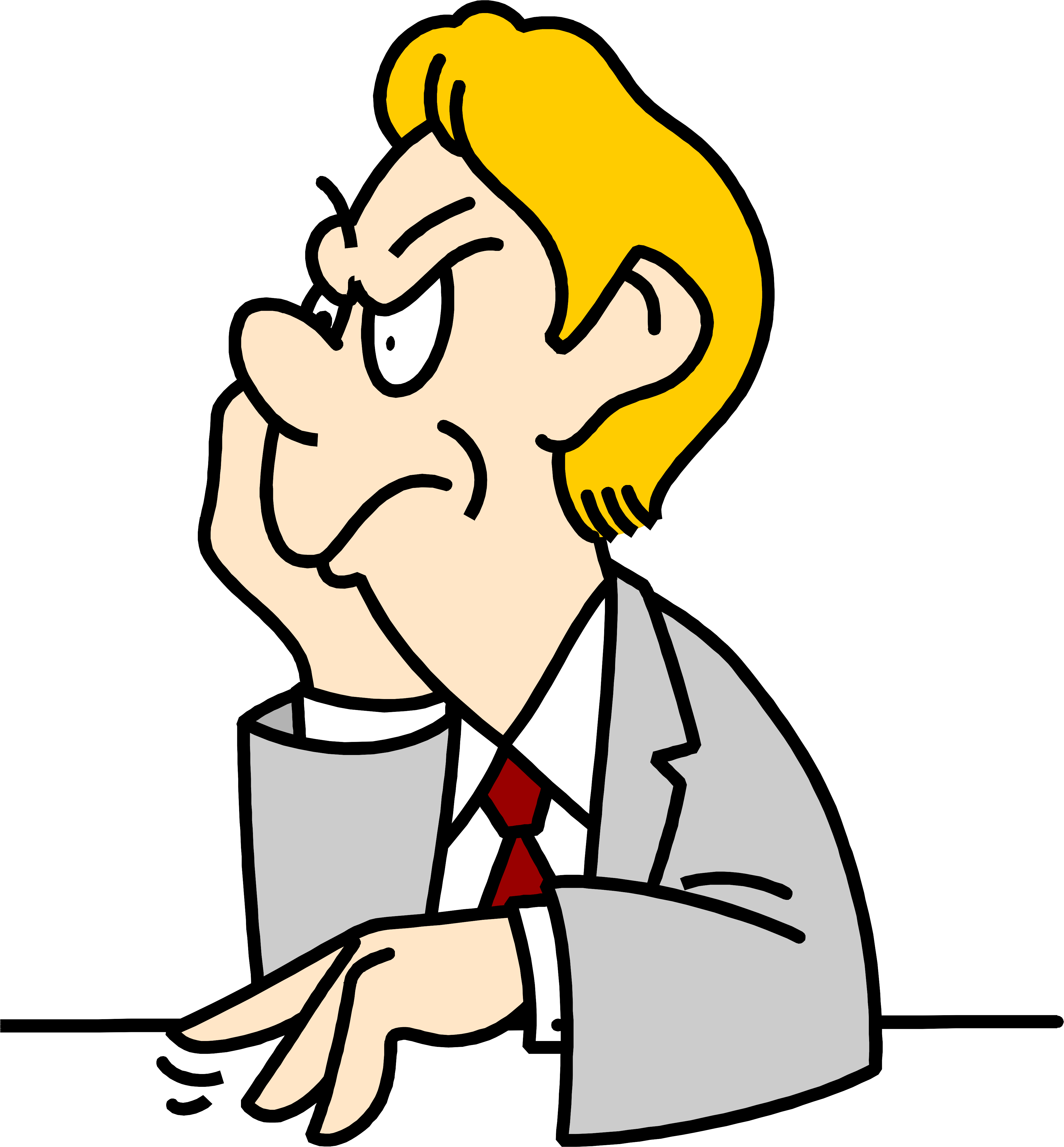 Argumentation - Clipart Frustrated (3996x4307)