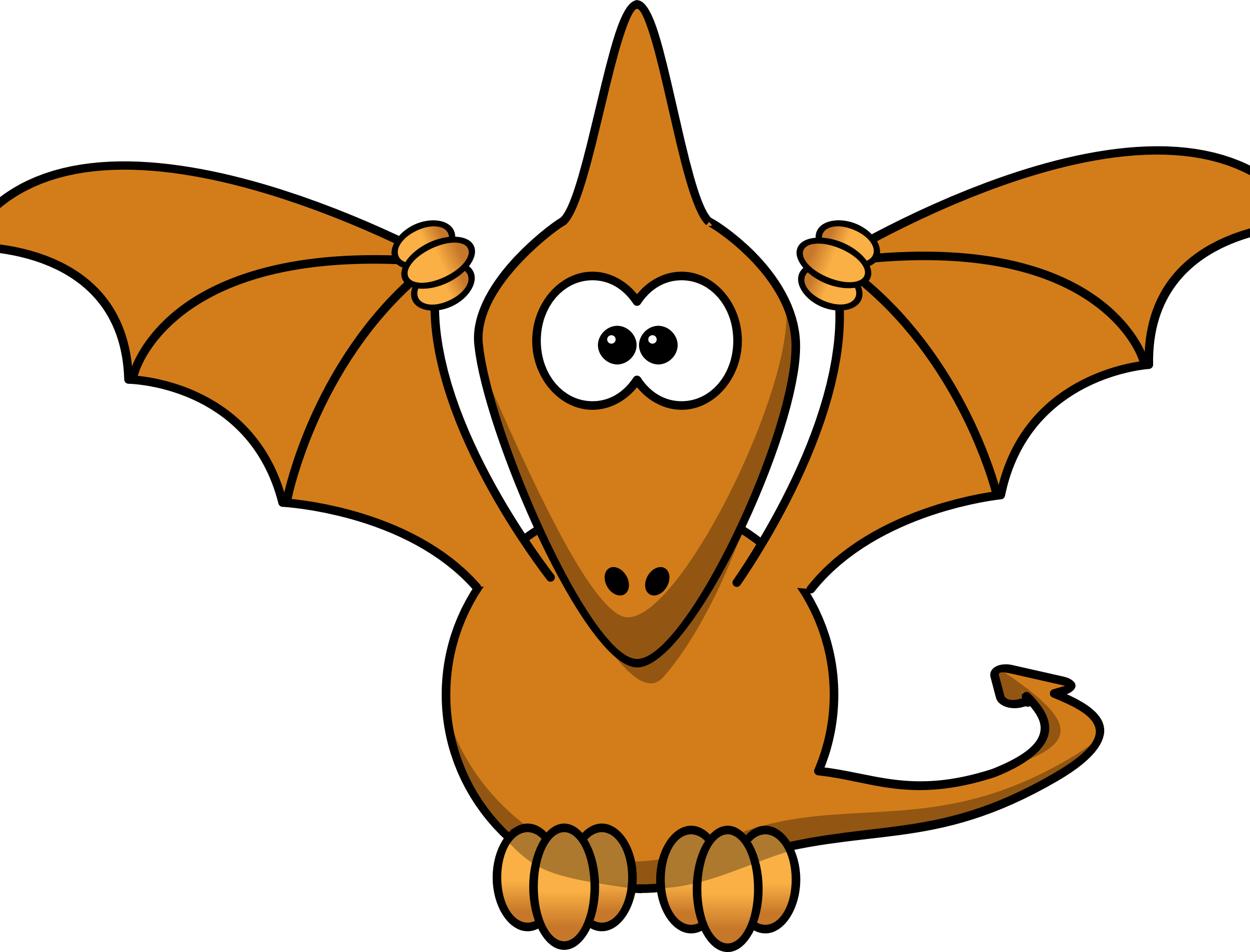Big Image - Cartoon Pterodactyl (2400x1828)