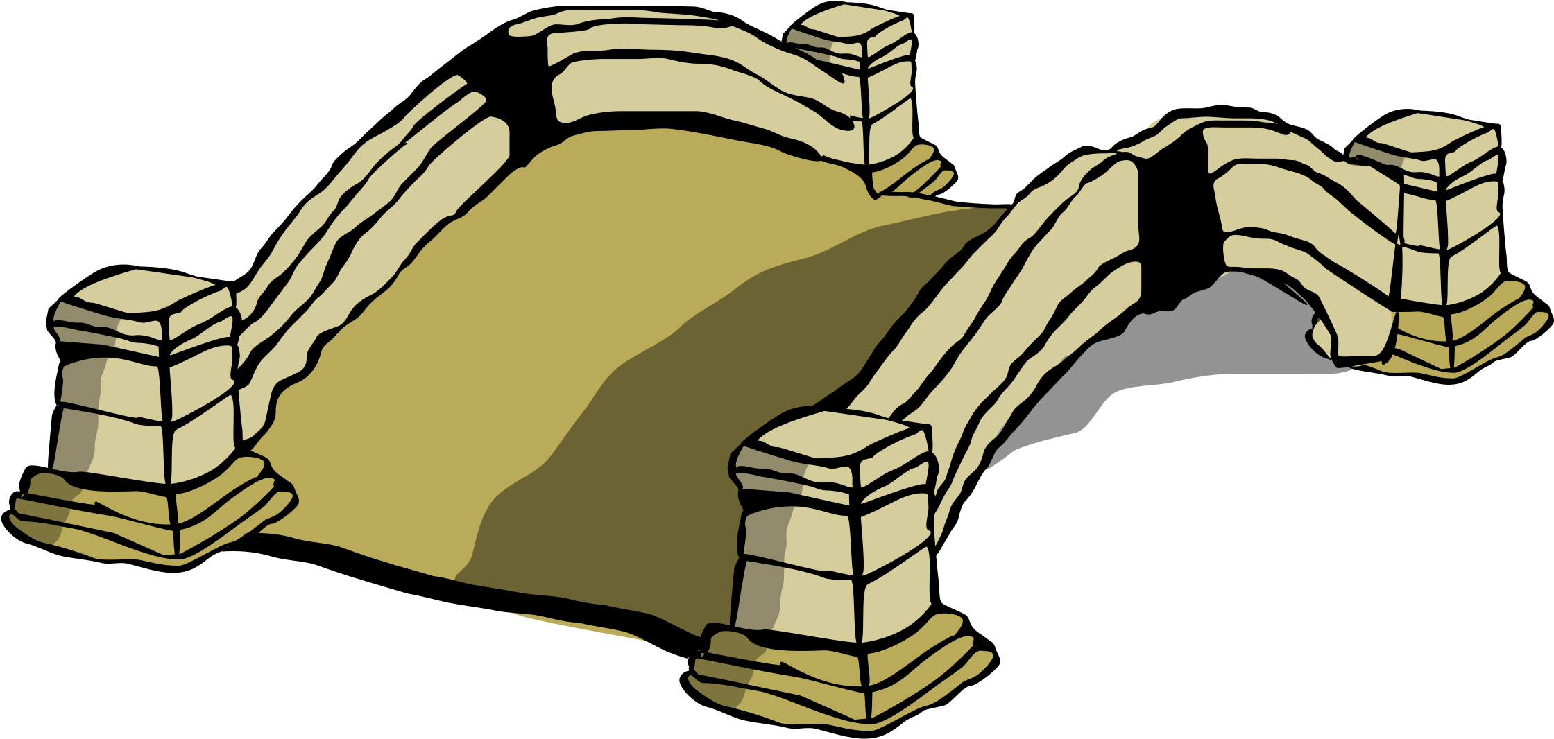 Bridge Clipart (2400x1217)