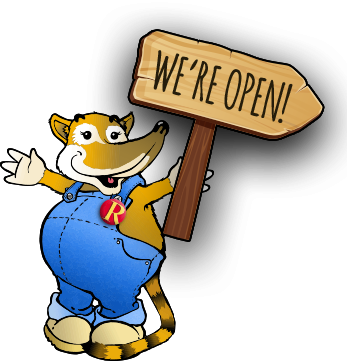 We Are Open Today - Cartoon (347x361)