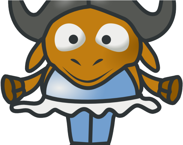 Gnu Clipart Baby - Gnu Dance Greeting Card (640x480)