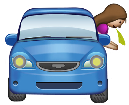 Driving Back From Burning Man Is Like Whatever - Road Trip Emoji (431x351)