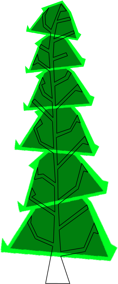 Rolling World Tutorial - Christmas Tree (500x1000)
