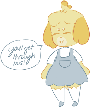 “motivational Isabelle ” - Cartoon (461x452)
