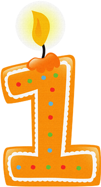 เทียนวันเกิดแบบตัวเลข จะสร้างนะคะ - Happy 1st Birthday Boy (291x436)