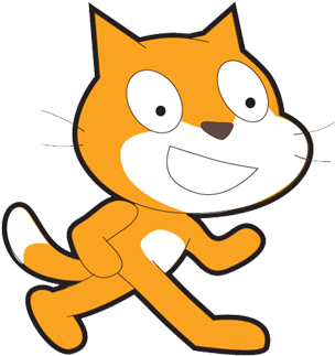 การสร้างปุ่มคำสั่ง ทำได้โดยการสร้างตัวละคร เพื่อให้โปรแกรมทำงาน - Scratch Cat (570x330)