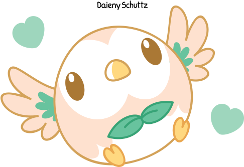 Chibi Rowlet By Daieny - Chibi Rowlet (500x500)