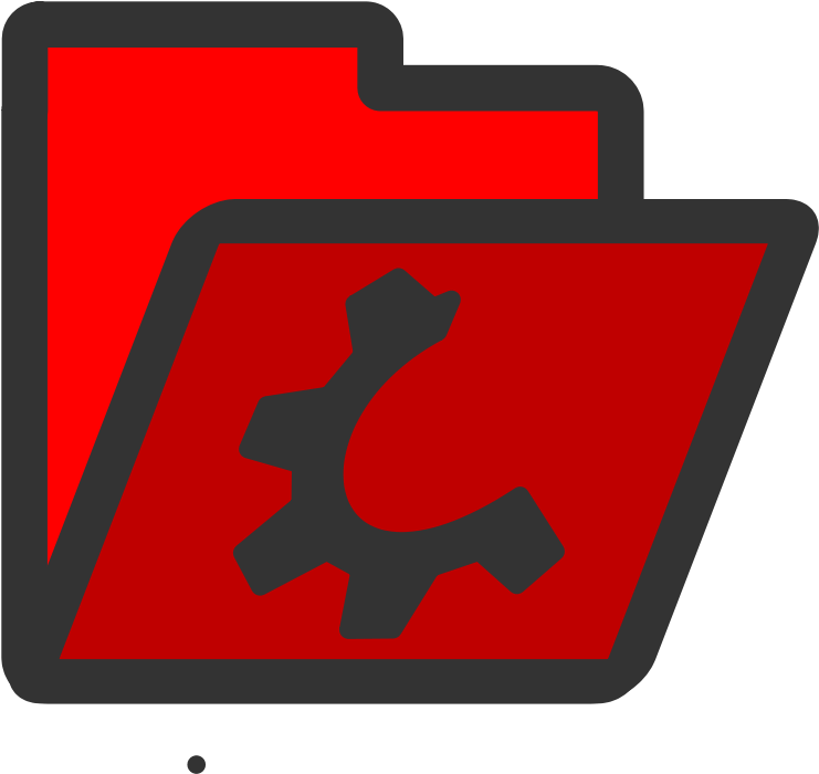 Red Folder Clipart (800x800)