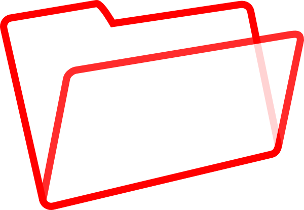 Red Folder Clipart (600x414)