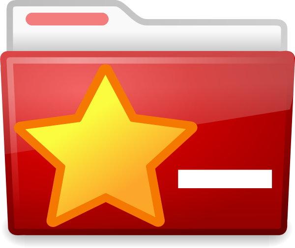 Red Folder Clipart (600x506)
