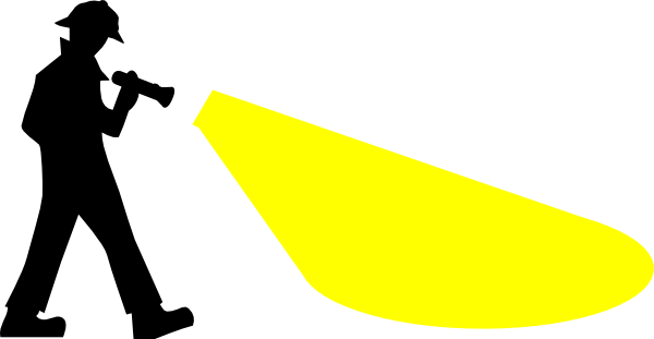 Flashlight Clipart (600x311)