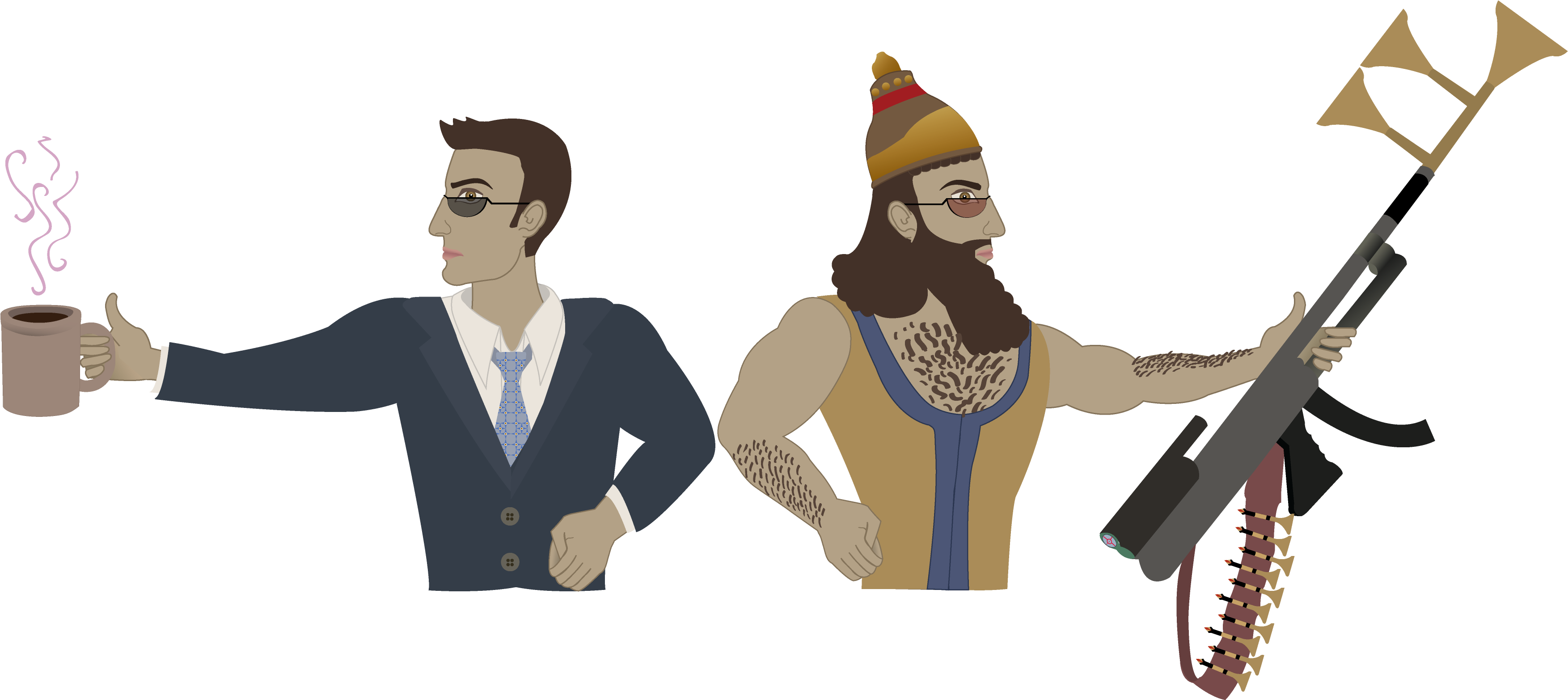 Double Identity - Cartoon (3538x1591)