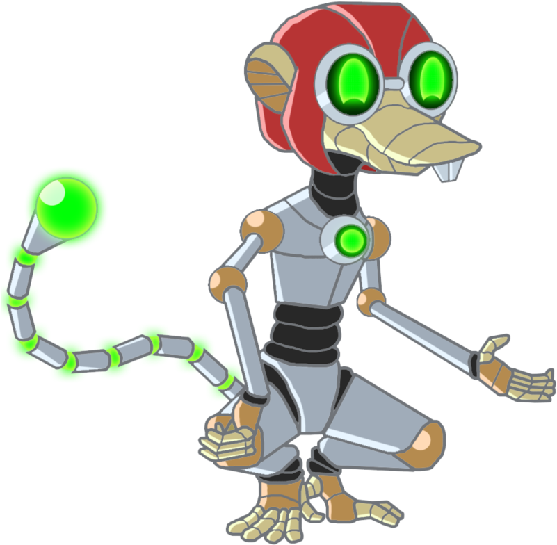 Goggles The Gizmonk - Cartoon (865x924)