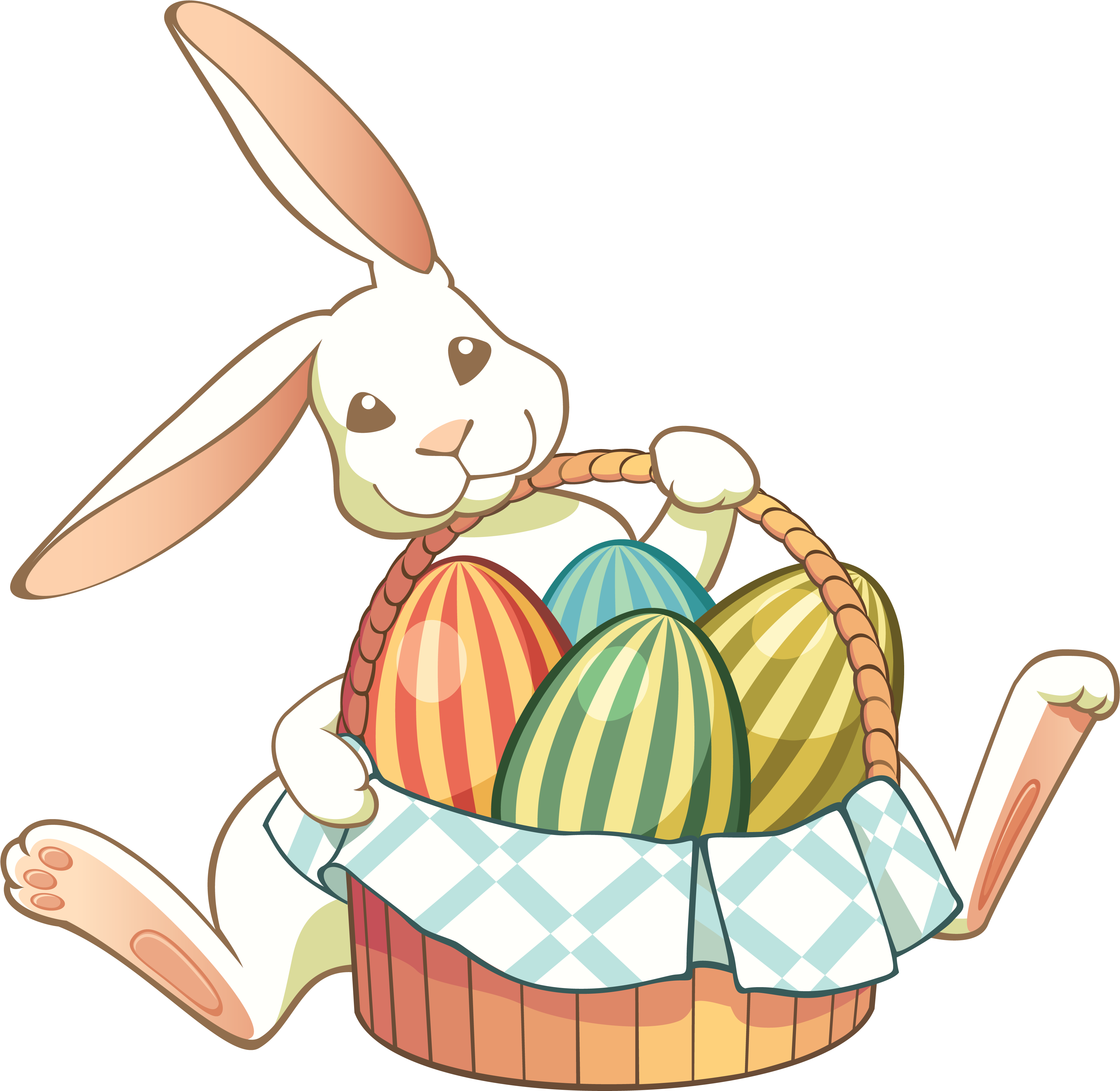 20 Free Easter Clip Art Designs - Eggs Bunny Easter Clip (4013x3988)