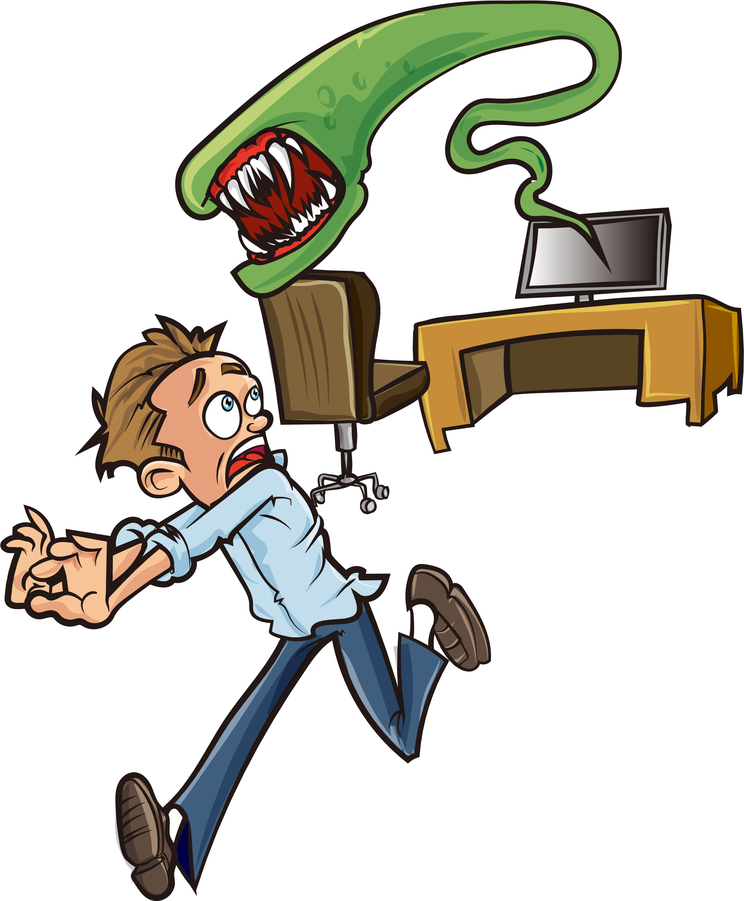 Monster Computer Illustration - Monster Computer Illustration (3333x3333)