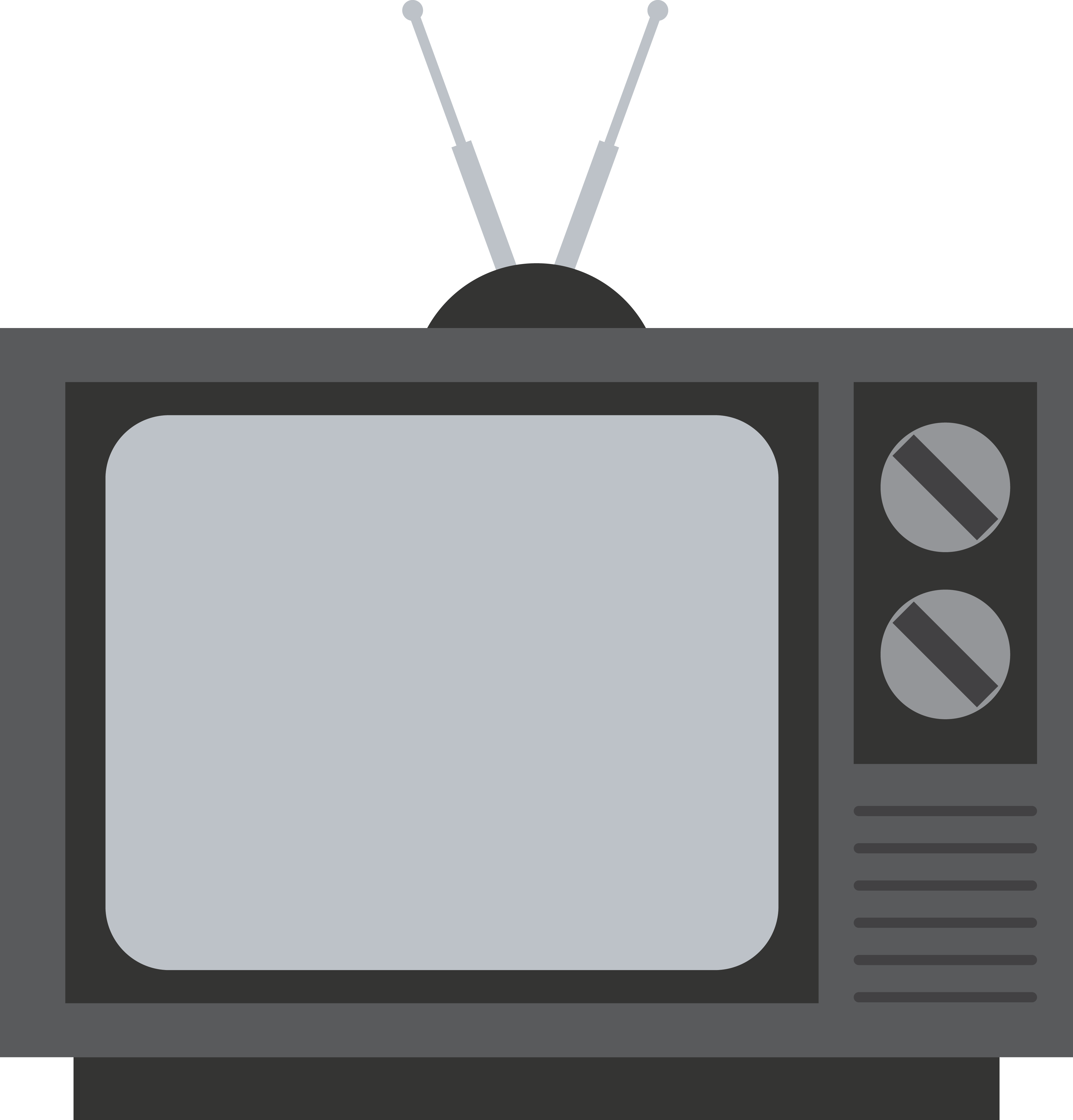 Old Television - Television (3820x3988)