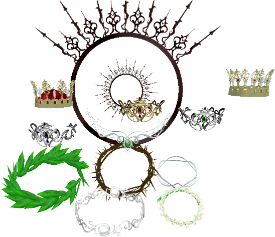 Crown Set By Chocosunday - Illustration (1000x512)