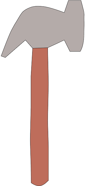 Hammer, Tool, Hardware, Carpenter, Nails, Nail - Cartoon Hammer (320x640)