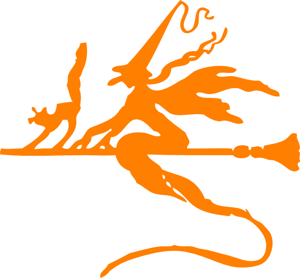 Orange Witch Png (600x555)