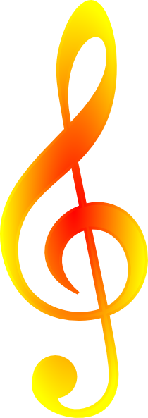 Treble Clef Tattoo Outline (210x593)