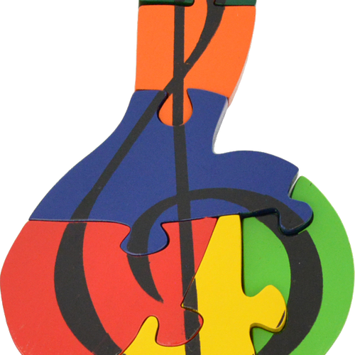 Treble Clef Puzzle - Art (500x500)