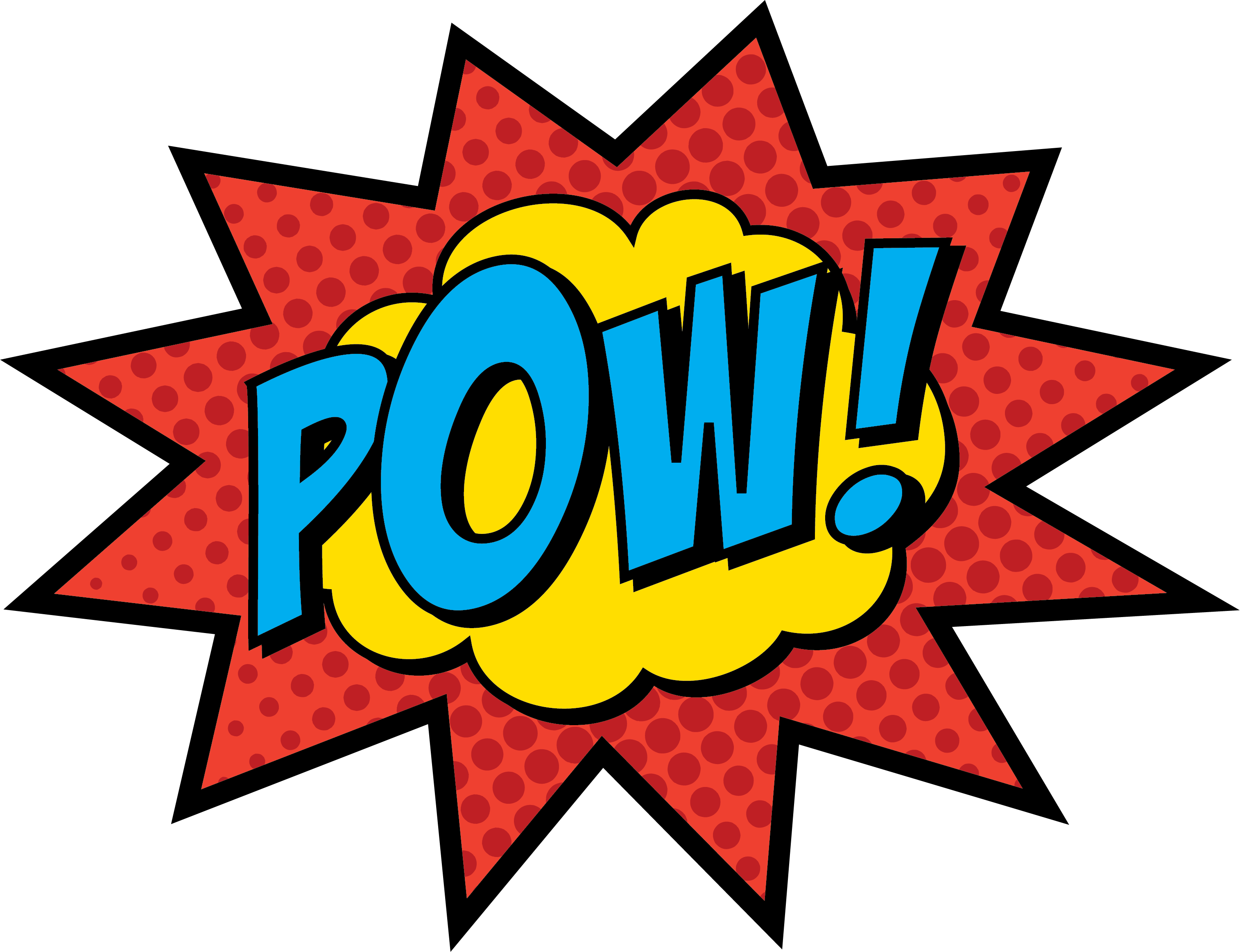 Pow - Comic Book Pow (3028x2325)