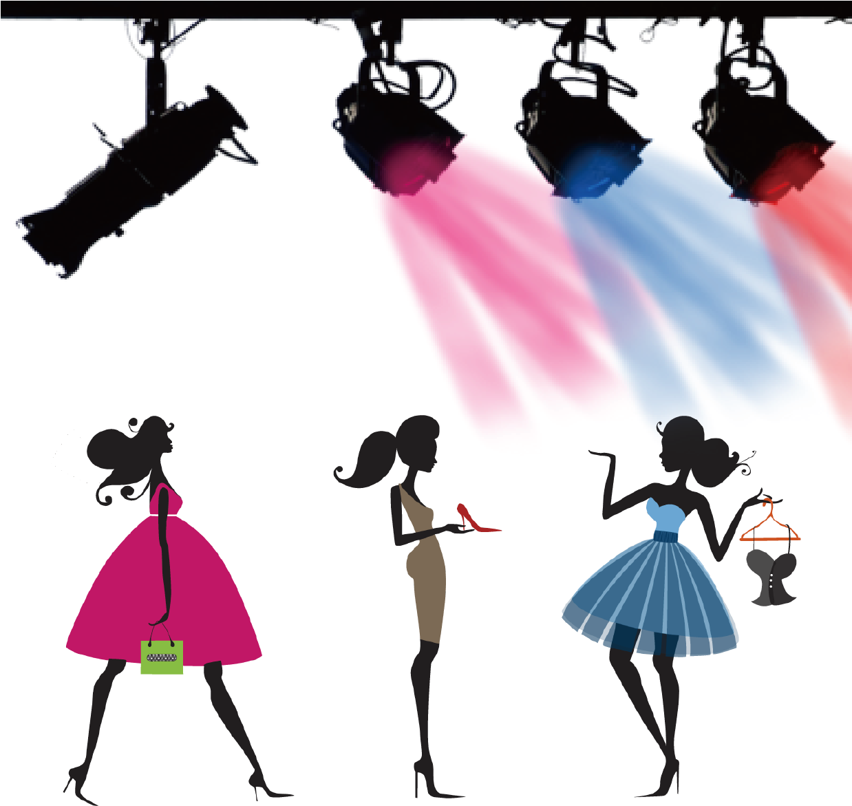 12 Animated Video Maker - Lights Camera Action Pink (1237x1225)