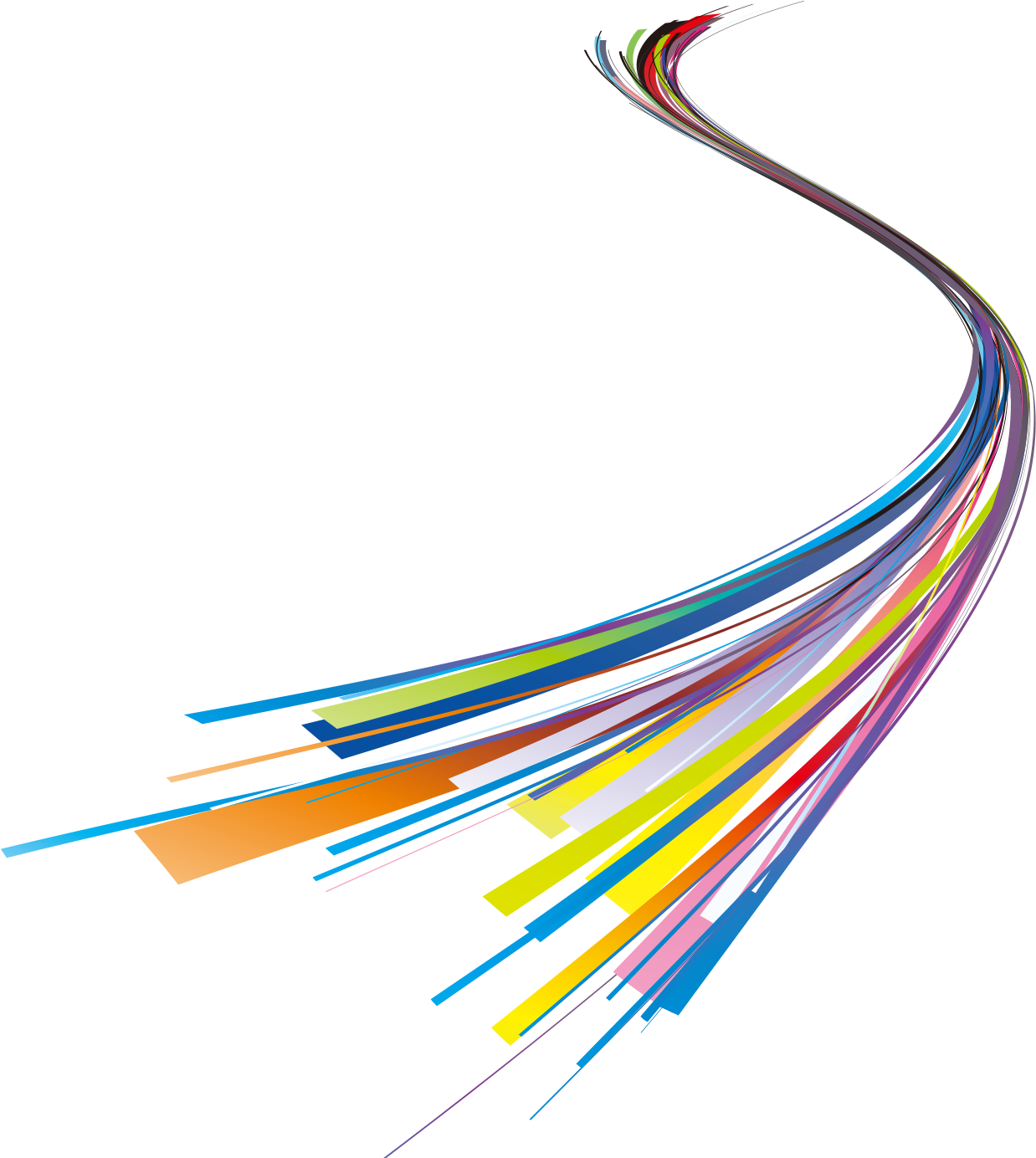 Color - Colored Lines - Portable Network Graphics (1463x1416)