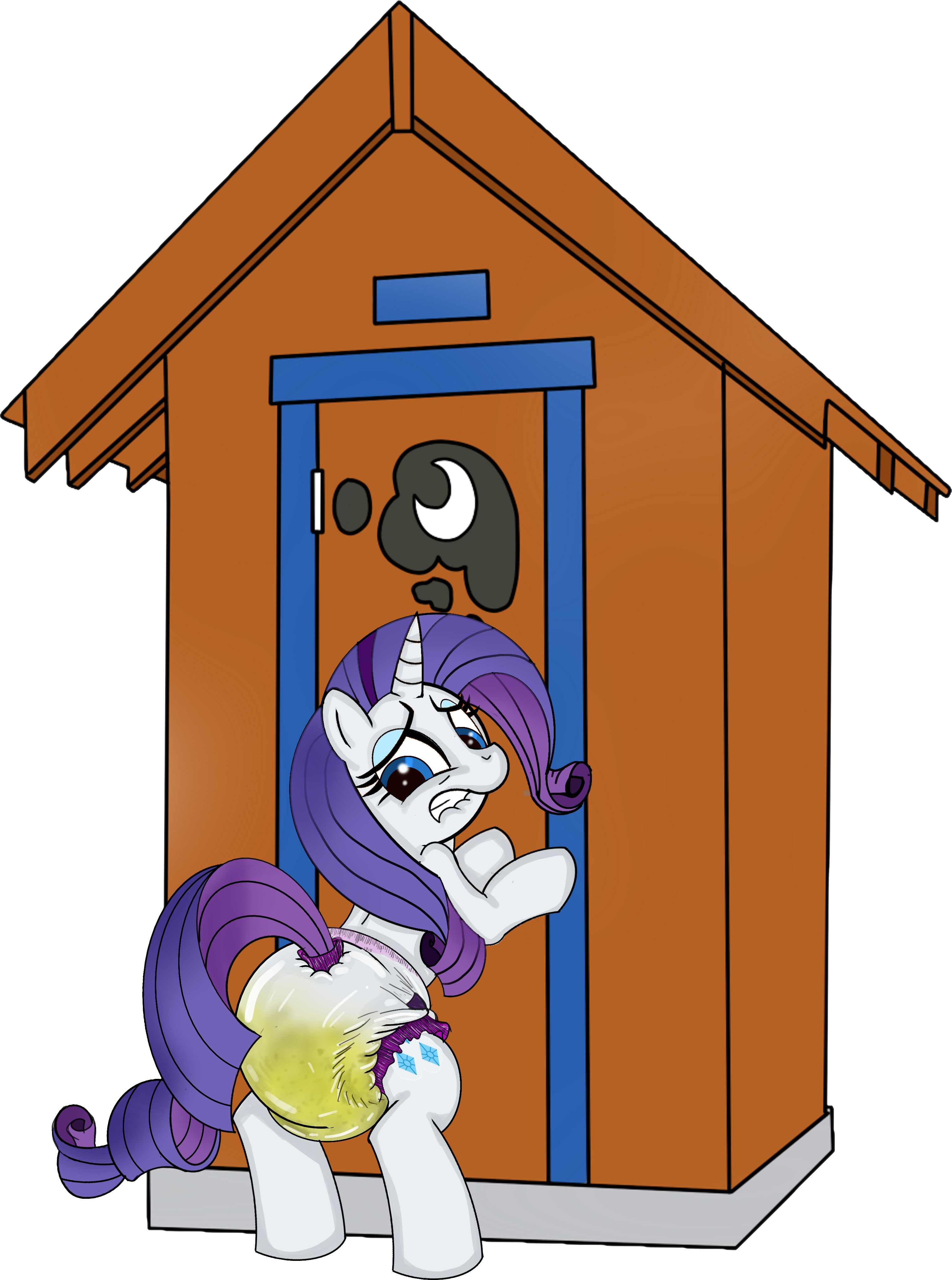 Rarity Diaper - Cartoon (3039x4085)