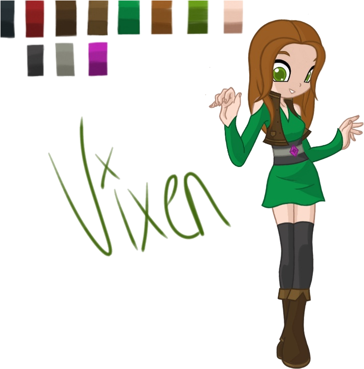 Vixen By Kittydarner - Cartoon (754x765)