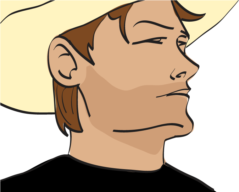 Closeup Of Face - Cartoon (792x612)