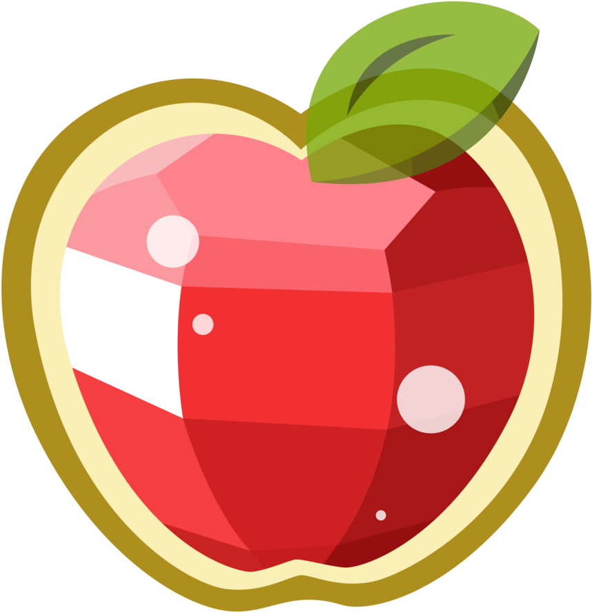 Apple Gem By Estories - Circle (882x906)