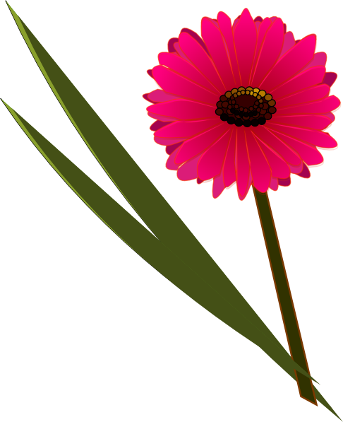 Flower Clip Art (486x597)