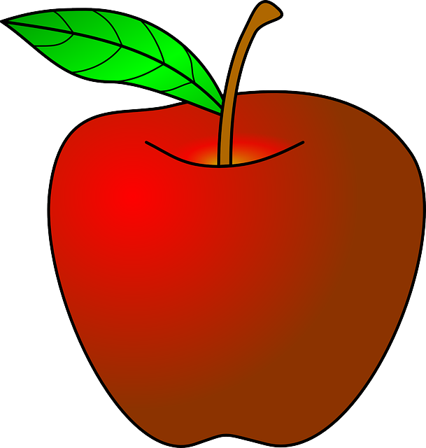 Apple Borders For - Very Hungry Caterpillar Apple (609x640)