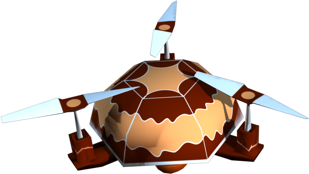 Low Poly Drone - Monoplane (2000x2000)