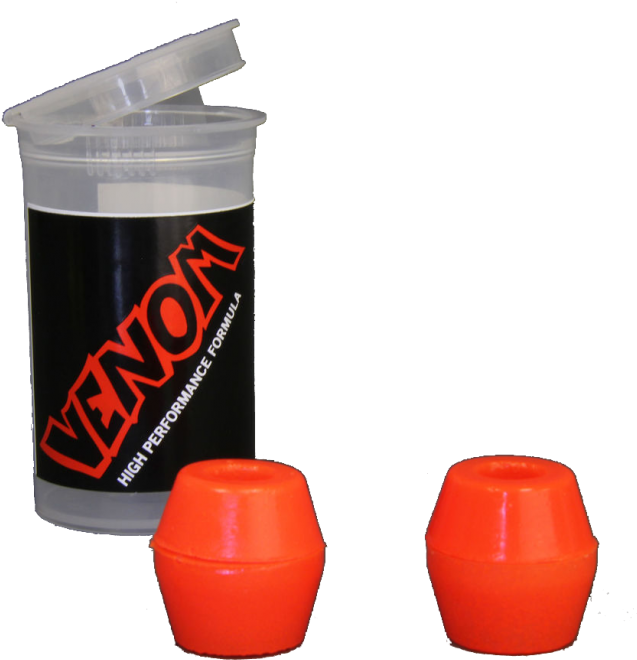Venom Street Pack Bushings Hpf - Venom (shr) Tall Barrel Red Skateboard Bushings - 91a (765x937)
