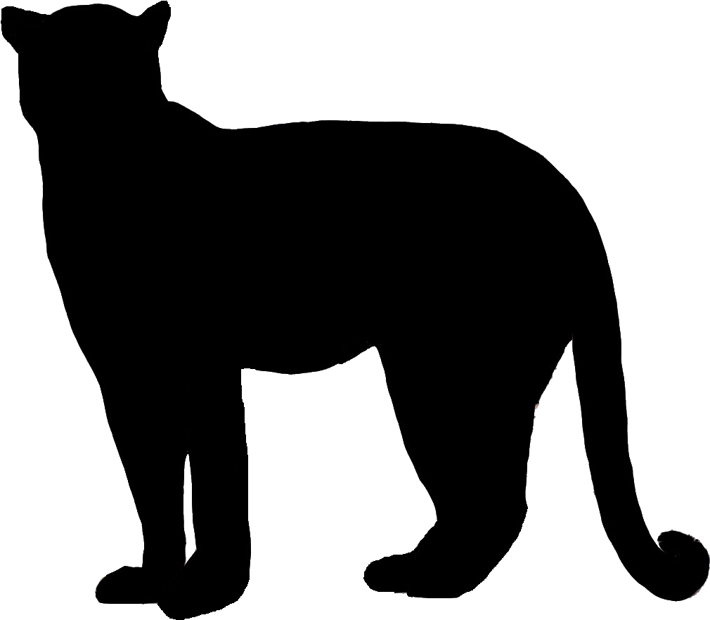 Leopard Head Silhouette - Leopard Silhouette (1300x1165)