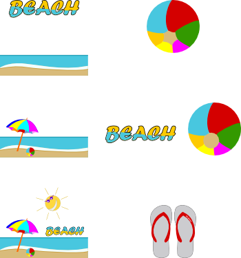 Beach Clip Art - Beach (350x375)
