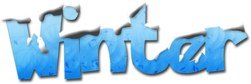 Winter-text By Ucurmi - Graphic Design (1024x722)