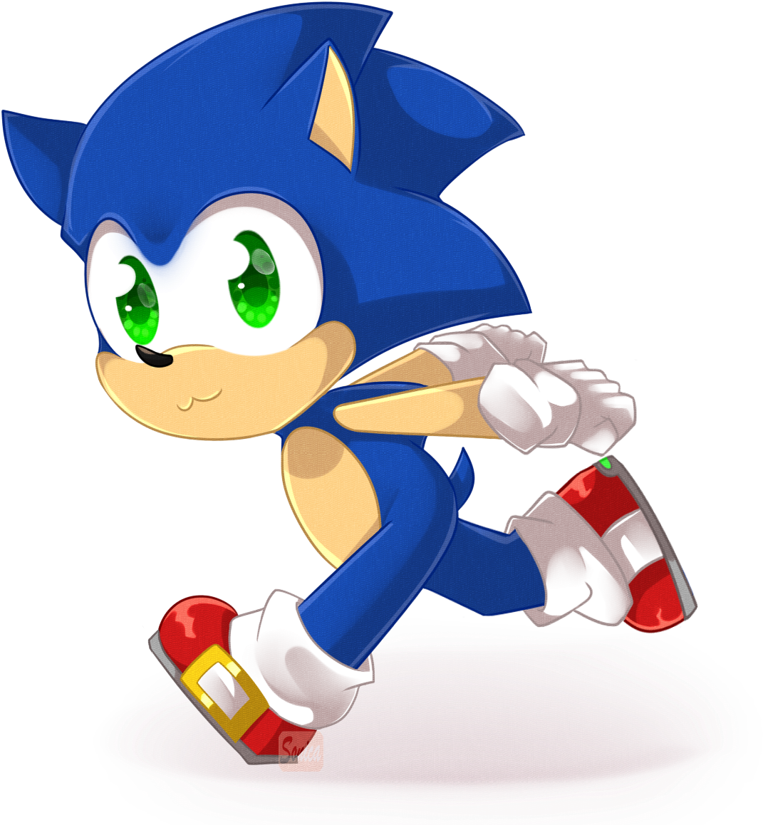 * Chibi Runner * By Sonica-chann - Art (1191x1204)