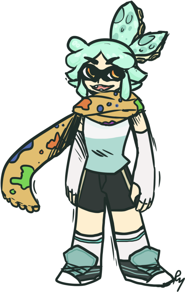 Mint Squid By Bunchum - Cartoon (808x988)