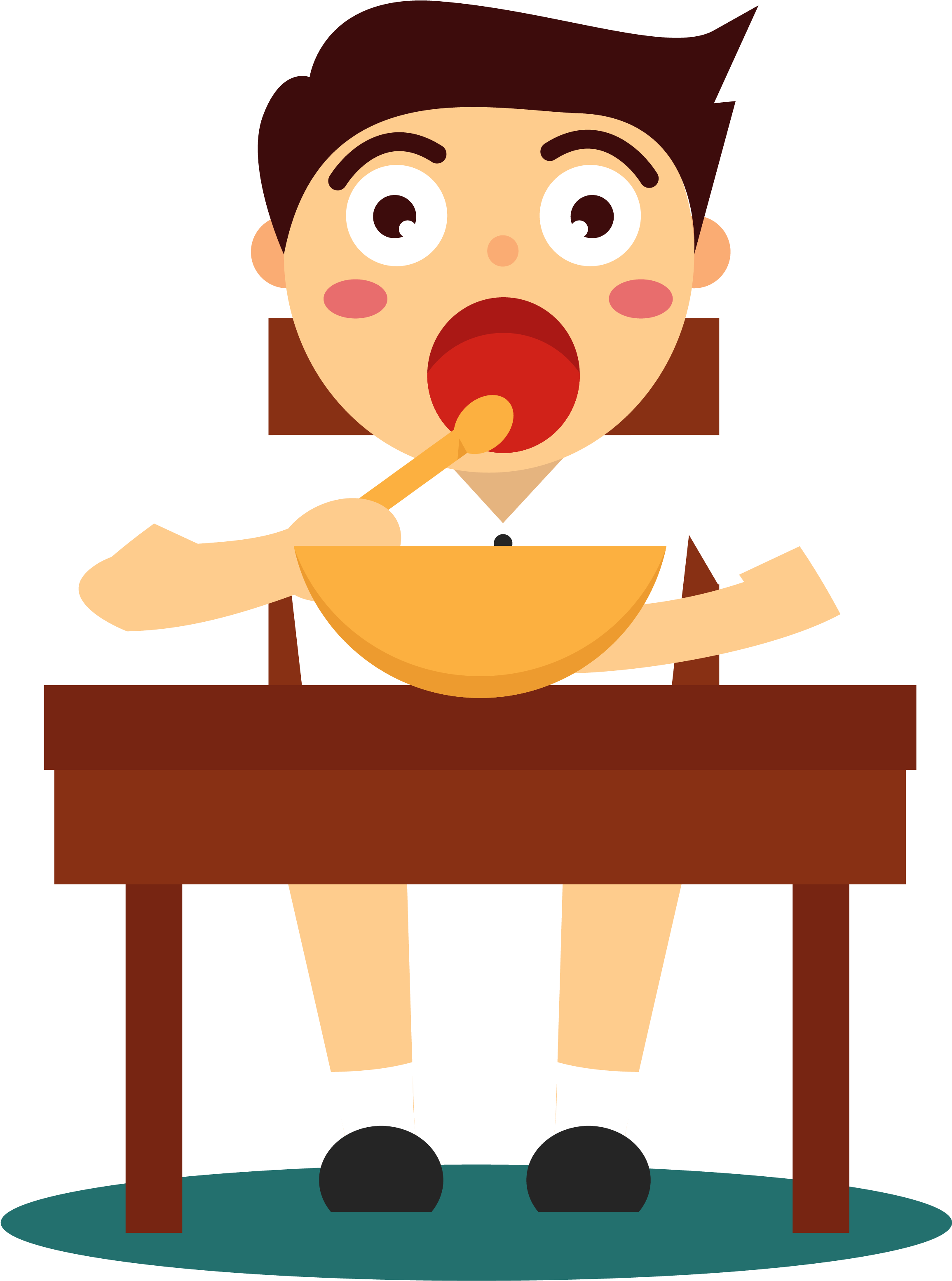 Breakfast Child Eating - Eating Vector (4167x4167)