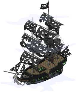 Decoration Flyingghostship - Pirate (460x460)